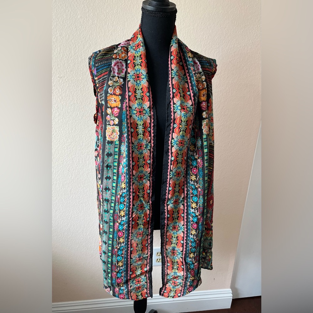Johnny Was Floral Vest